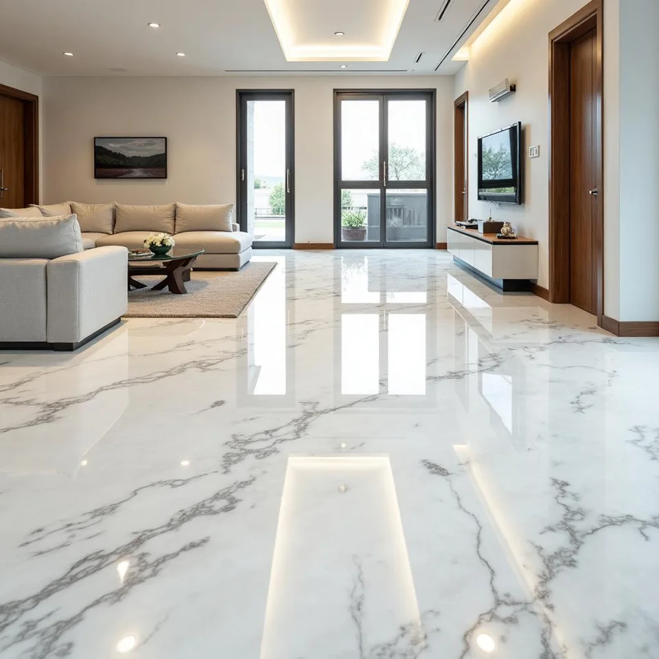 Carpet & SPC Flooring design idea